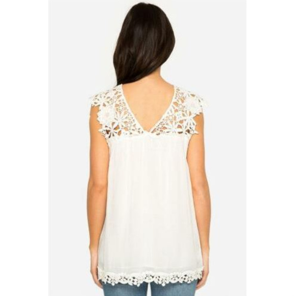 Johnny Was LOVE Jude White Eyelet Top NEW Small - Picture 3 of 3